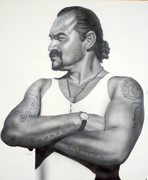 Un Veterano Chingon from the barrio fine art portfolio by Gaspar Enriques