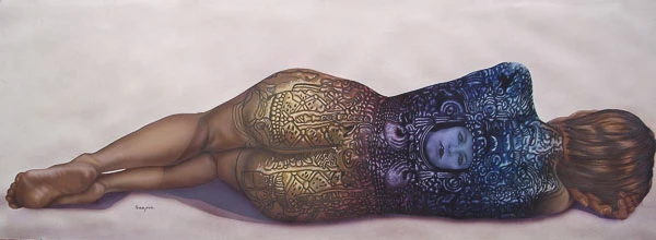 Carrying the pass from the tattoos fine art portfolio by Gaspar Enriques