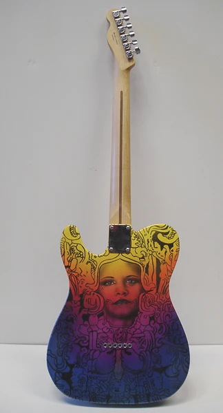 La Cholita Guitar from the Sculpture fine art portfolio by Gaspar Enriques