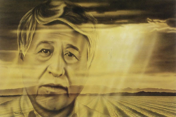 Cesar Chavez #1 from the public art fine art portfolio by Gaspar Enriques