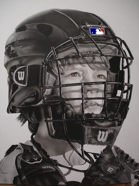 Baseball Park Jonny from the public art fine art portfolio by Gaspar Enriques