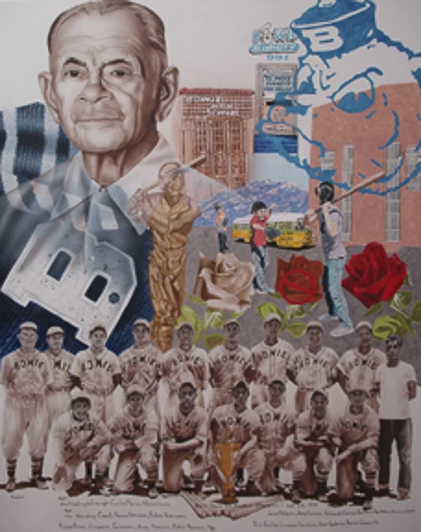 Bowie H.S. 1949 Champs from the public art fine art portfolio by Gaspar Enriques