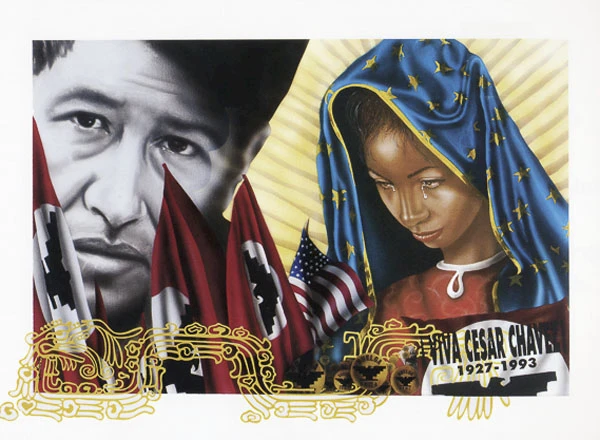 Cesar Chavez #3 from the public art fine art portfolio by Gaspar Enriques